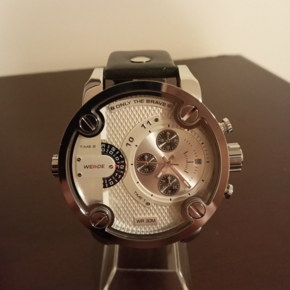 New Dual Time zone White Weide Men’s Fashion Watch with box - Picture 2 of 4